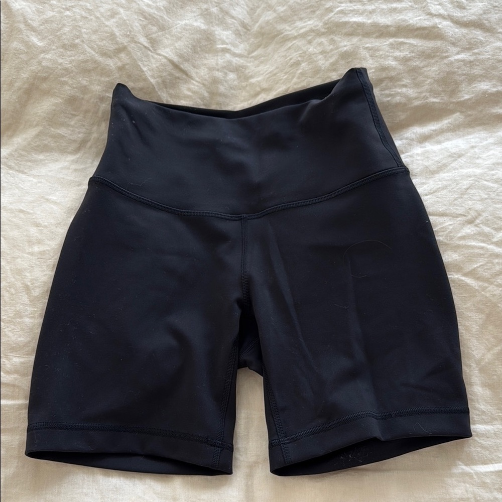 Lululemon Black High-Waisted Shorts